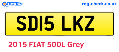 SD15LKZ are the vehicle registration plates.