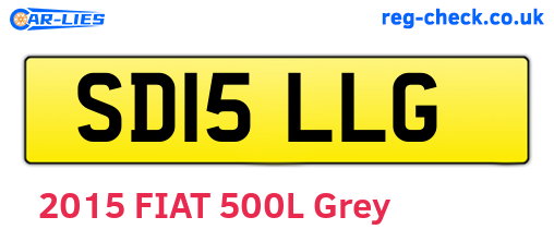 SD15LLG are the vehicle registration plates.