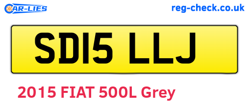 SD15LLJ are the vehicle registration plates.