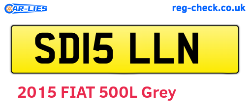 SD15LLN are the vehicle registration plates.
