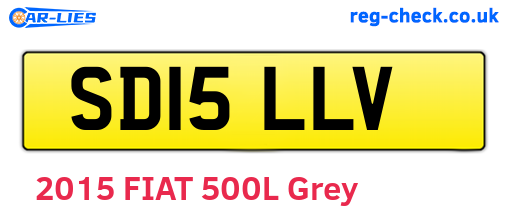 SD15LLV are the vehicle registration plates.