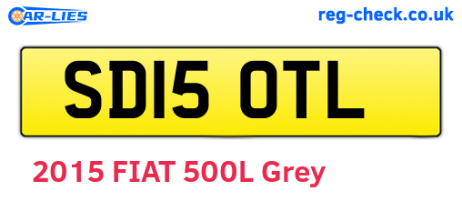 SD15OTL are the vehicle registration plates.