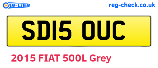 SD15OUC are the vehicle registration plates.