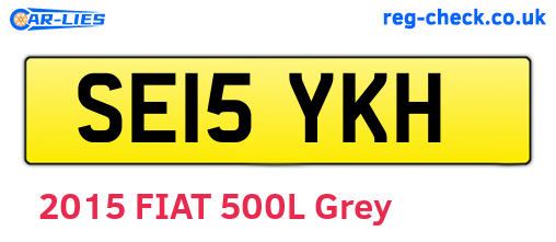 SE15YKH are the vehicle registration plates.