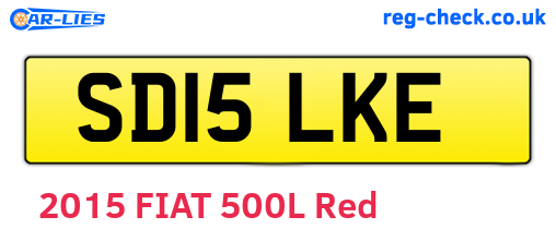 SD15LKE are the vehicle registration plates.