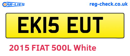 EK15EUT are the vehicle registration plates.