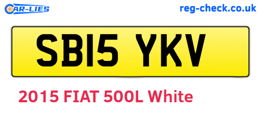 SB15YKV are the vehicle registration plates.