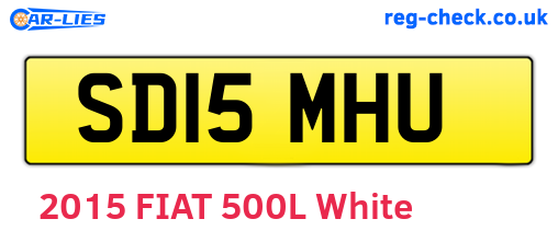 SD15MHU are the vehicle registration plates.