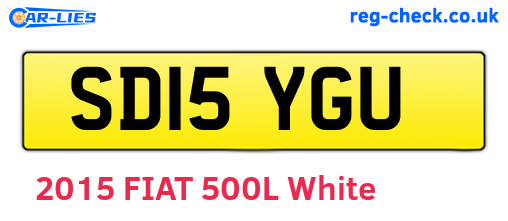 SD15YGU are the vehicle registration plates.