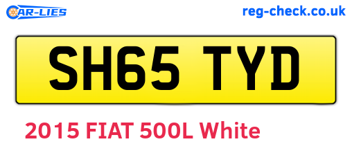 SH65TYD are the vehicle registration plates.