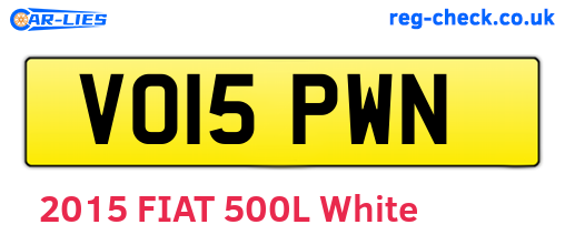 VO15PWN are the vehicle registration plates.