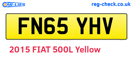 FN65YHV are the vehicle registration plates.
