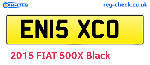 EN15XCO are the vehicle registration plates.