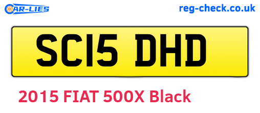 SC15DHD are the vehicle registration plates.