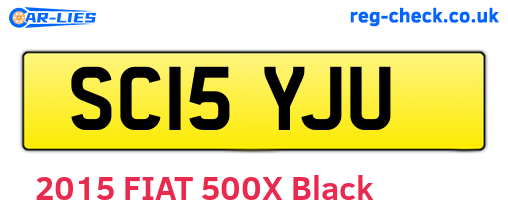 SC15YJU are the vehicle registration plates.