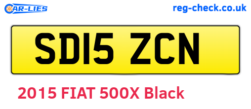 SD15ZCN are the vehicle registration plates.