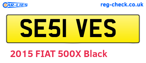SE51VES are the vehicle registration plates.