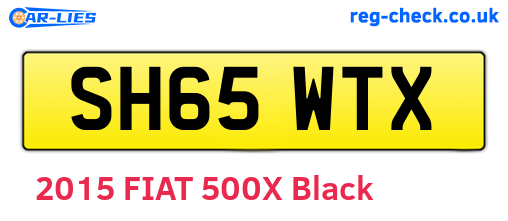 SH65WTX are the vehicle registration plates.