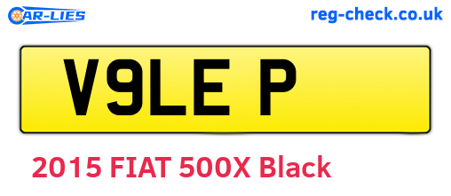 V9LEP are the vehicle registration plates.
