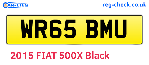 WR65BMU are the vehicle registration plates.