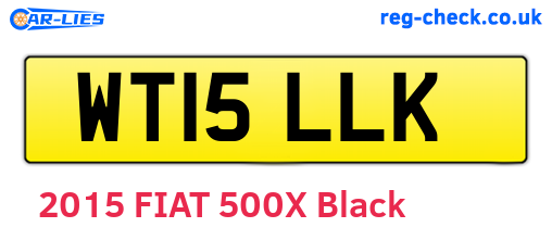 WT15LLK are the vehicle registration plates.