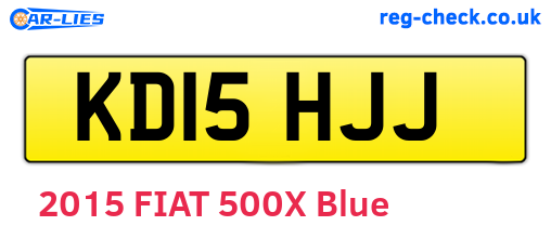 KD15HJJ are the vehicle registration plates.