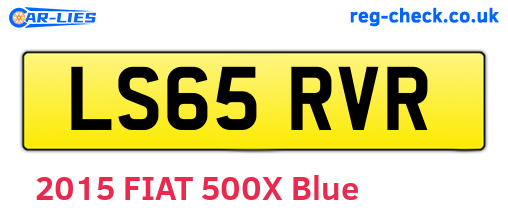 LS65RVR are the vehicle registration plates.