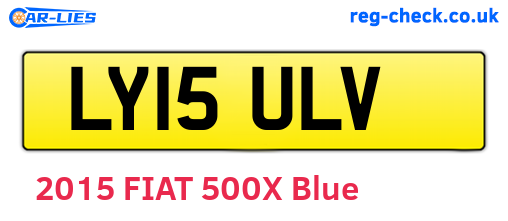 LY15ULV are the vehicle registration plates.