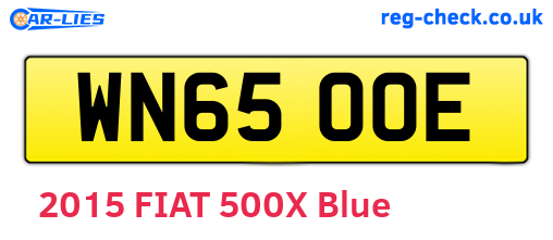 WN65OOE are the vehicle registration plates.