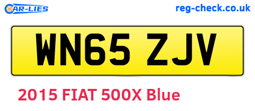 WN65ZJV are the vehicle registration plates.