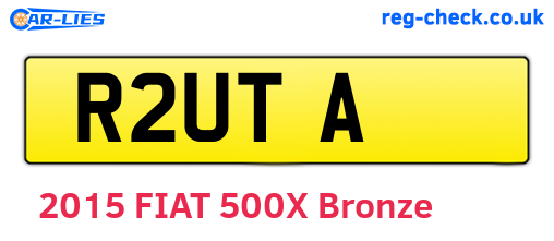 R2UTA are the vehicle registration plates.