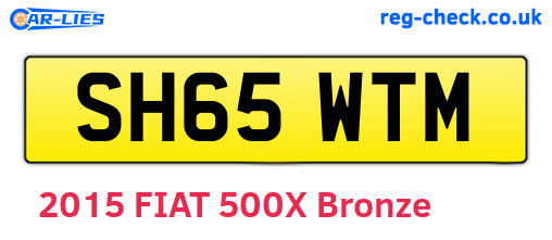 SH65WTM are the vehicle registration plates.