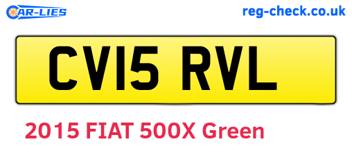 CV15RVL are the vehicle registration plates.