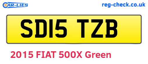 SD15TZB are the vehicle registration plates.