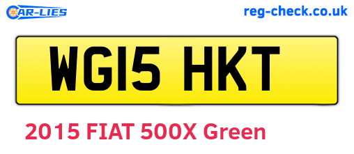 WG15HKT are the vehicle registration plates.