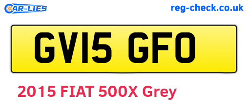 GV15GFO are the vehicle registration plates.