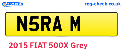N5RAM are the vehicle registration plates.