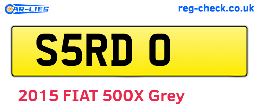 S5RDO are the vehicle registration plates.