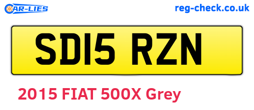 SD15RZN are the vehicle registration plates.