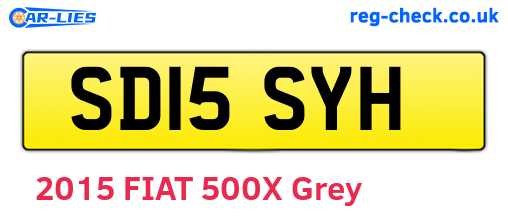 SD15SYH are the vehicle registration plates.