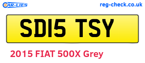 SD15TSY are the vehicle registration plates.