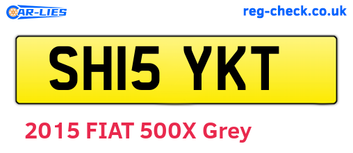 SH15YKT are the vehicle registration plates.