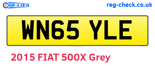 WN65YLE are the vehicle registration plates.