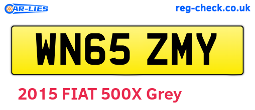 WN65ZMY are the vehicle registration plates.