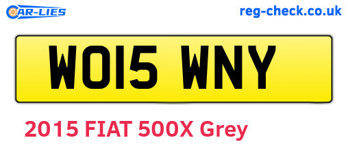 WO15WNY are the vehicle registration plates.