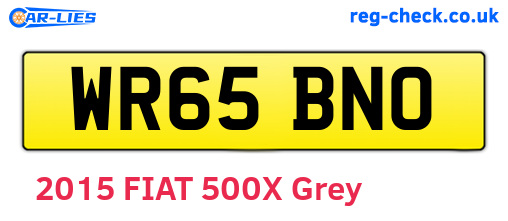 WR65BNO are the vehicle registration plates.
