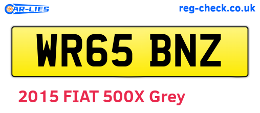 WR65BNZ are the vehicle registration plates.