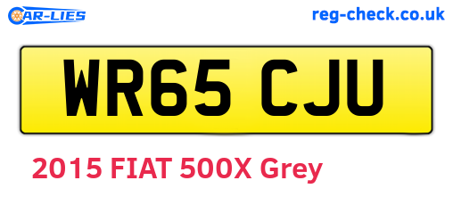WR65CJU are the vehicle registration plates.