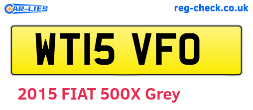 WT15VFO are the vehicle registration plates.