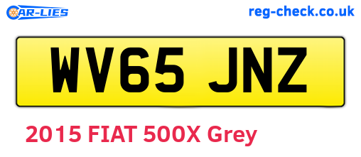 WV65JNZ are the vehicle registration plates.